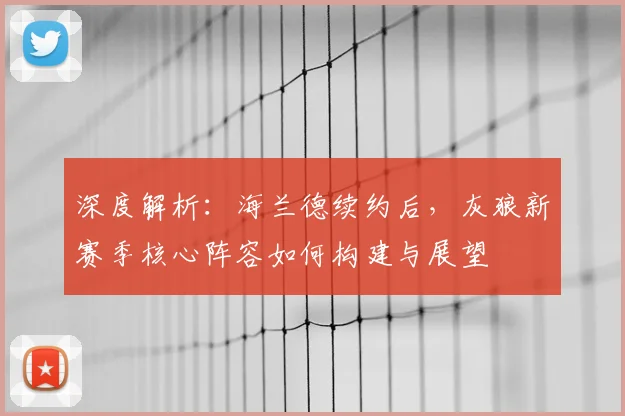 深度解析:海兰德续约后,灰狼新赛季核心阵容如何构建与展望
